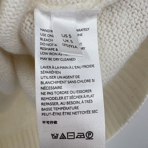 Anthropologie Butterfly Sleeve Sweater in Cream, Size Small, Italy - Picture 11 of 12